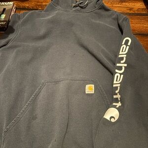 Carhartt Men's navy Hoodie Sweater